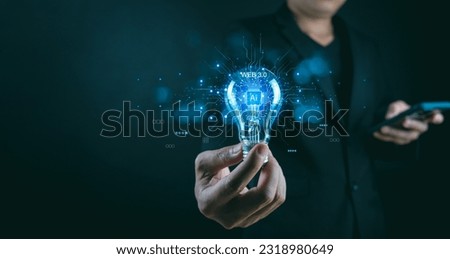 Concept Web 3.0 Blockchain Extension Necessary Technology Development Big Data, AI Evolution Transferring Data Between Systems People IoT Devices Running Data on Decentralized Protocols more efficient