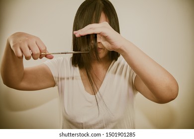 Cutting Split Ends Stock Photos Images Photography