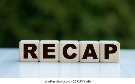 Concept Word Recap On Cubes On Stock Photo 1691977546 | Shutterstock