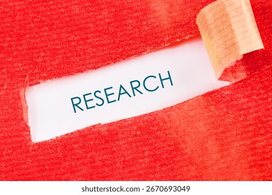 Concept word RESEARCH. Data mining, artificial intelligence, machine learning, business analytics concept.