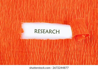 Concept word RESEARCH. Data mining, artificial intelligence, machine learning, business analytics concept.