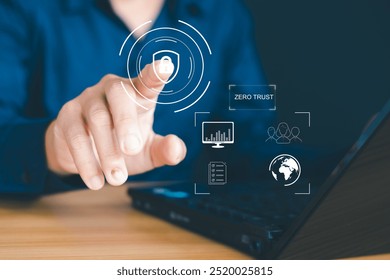 The concept of zero trust security based on virtual screen indicates that it provides enhanced business information security for networks and enterprises.