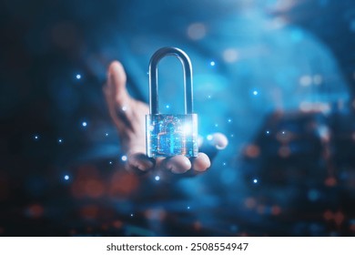 Concepts of cybersecurity, data protection, access to private information on the Internet online	