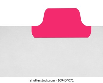 A conceptual business image using stationery file dividers