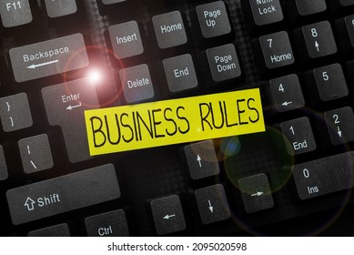 Conceptual Caption Business Rules. Business Approach The Principles Which Determine The Corporation S Is Activities Editing And Retyping Report Spelling Errors, Typing Online Shop Inventory