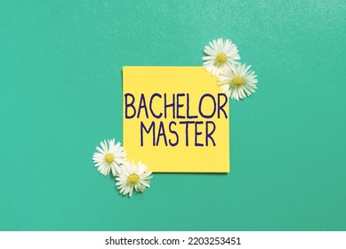 Conceptual Display Bachelor MasterAn Advanced Degree Completed After Bachelor's Degree. Word For An Advanced Degree Completed After Bachelor S Is Degree