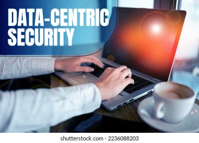 Conceptual display Data Centric Security. Word Written on involves the retrieved values from the database by the web