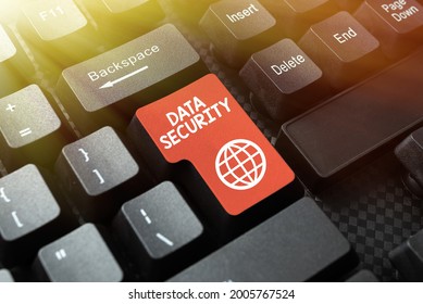 Conceptual Display Data Security. Word Written On Protected Important An Individualal Data From Unauthorized Access Retyping Download History Files, Typing Online Registration Forms