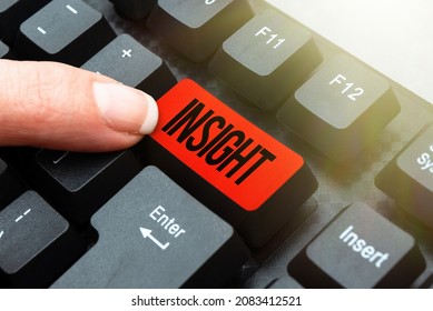Conceptual display Insight. Business idea Capacity Gain accurate deep understanding of someone or something Abstract Typing License Agreement, Creating Online Reference Book - Shutterstock ID 2083412521