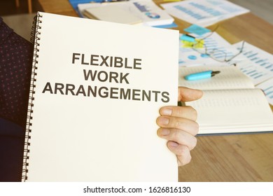 Conceptual Hand Written Text Showing Flexible Work Arrangements