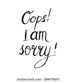 I Am Sorry Images, Stock Photos & Vectors | Shutterstock