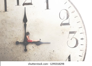 Conceptual Image Of A Business Woman Resting During The Break