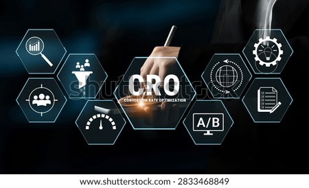 Conceptual Image of Conversion Rate Optimization Techniques with Graphs, Funnels, and A B Testing Strategies for Digital Marketing Success