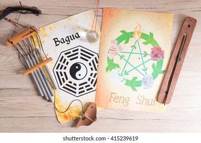 Conceptual Image Of Feng Shui With Five Elements 