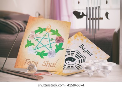 Conceptual Image Of Feng Shui With Five Elements 