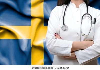 Conceptual image of national healthcare system in Sweden