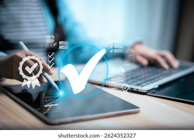 Conceptual image representing a digital data management system, network, or cloud computing service, with holographic documents and a folder displayed above a hand.