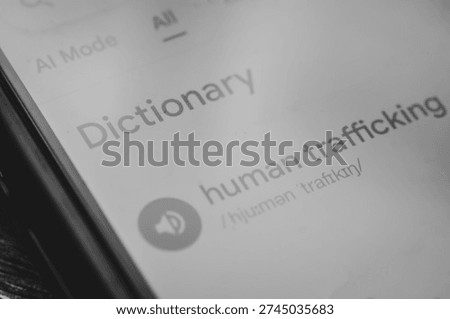 Conceptual Image for Stop Human Trafficking and Modern Slavery Campaign