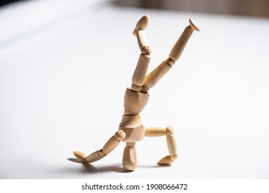 Conceptual image of a wooden mannequin - Powered by Shutterstock