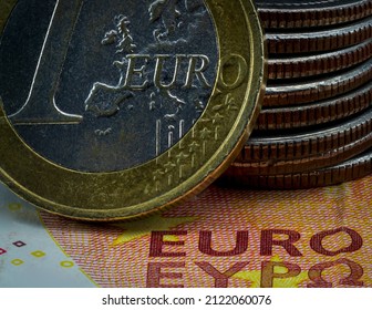 Conceptual Macro Shot Euro Monetary Crisis Inflation Post Covid