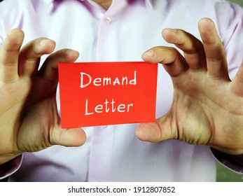 Conceptual Photo About Demand Letter With Written Phrase.
