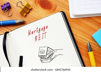 Conceptual Photo About Mortgage REIT With Handwritten Text.
