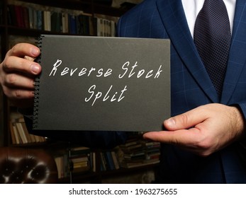 Conceptual Photo About Reverse Stock Split With Handwritten Text.
