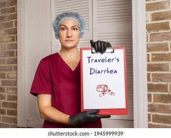 Conceptual Photo About Traveler's Diarrhea With Handwritten Text.
