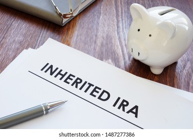 Conceptual Photo Showing Printed Text Inherited Ira