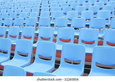 Concert Bleachers with no fans arriving yet - Powered by Shutterstock