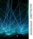 Concert Blue Laser Light Show