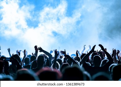 Concert Crowd At Rock Concert