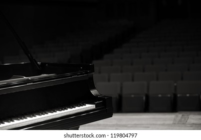 Concert Grand Piano, View From Stage