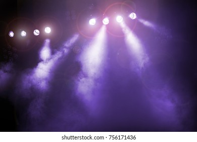 The concert on stage background with flood lights - Shutterstock ID 756171436