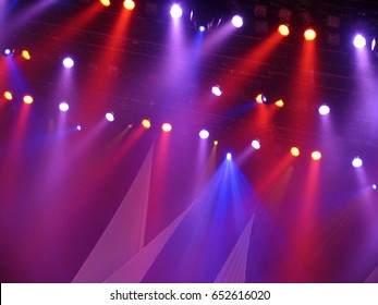 Concert Stage Lights On Indoor Stage Stock Photo 652616020 | Shutterstock