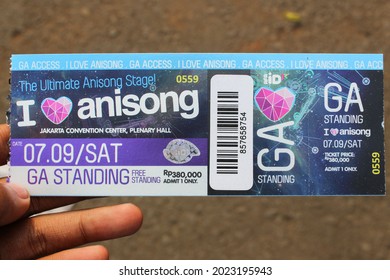 Concert Ticket| 2013: A Concert Ticket Of AFAID At Jakarta, Indonesia