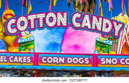 Concession Stand Sign At Small County Fair