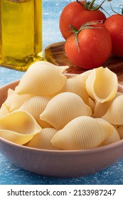 Conchiglione Noodles In Pink Bowl