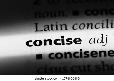 Concise Word Dictionary Concise Concept Stock Photo 1078906898 ...