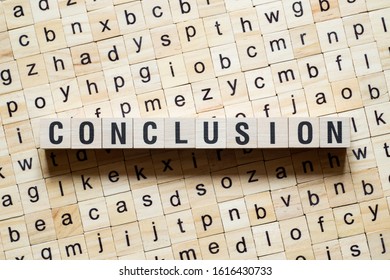 Conclusion Word Concept On Cubes Stock Photo 1616430733 | Shutterstock