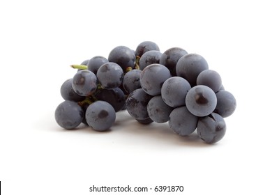 Concord Grapes Isolated On White Background