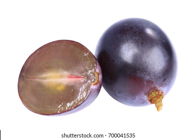 Concord Grapes Isolated On White