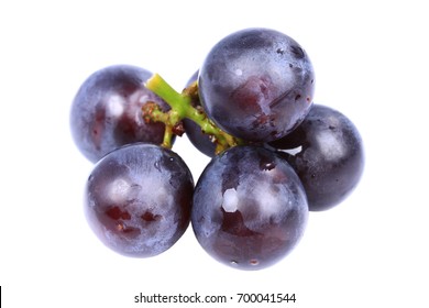 Concord Grapes Isolated On White