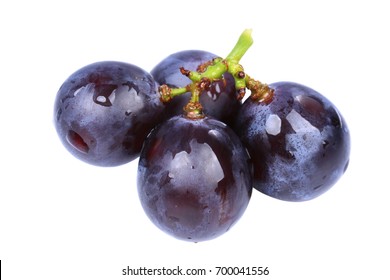 Concord Grapes Isolated On White