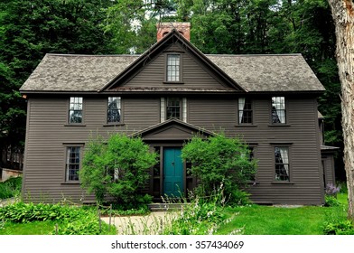 Concord, Massachusetts - July 9, 2013:   Orchard House, Home To Louisa May Alcott From 1858 To 1877 And Where She Wrote Her Famed Novel 