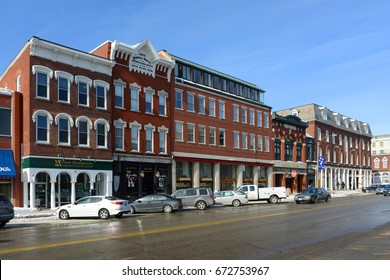 CONCORD, NH, USA - FEB. 24, 2015: Historic Building on Main Street in downtown Concord, New Hampshire, USA.