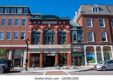 CONCORD, NH, USA - SEP. 30, 2019: Historic Capital Plaza on Main Street in downtown Concord, New Hampshire NH, USA.