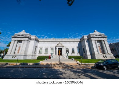 CONCORD, NH, USA - SEP. 30, 2019: New Hampshire Historical Society is the orginazation that saves New Hampshire history in downtown Concord next to the State Capitol, State of New Hampshire NH, USA.