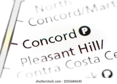 Concord Station. San Francisco Metro Map.