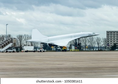 Concorde Airplane In Charles De Gaulle Airport